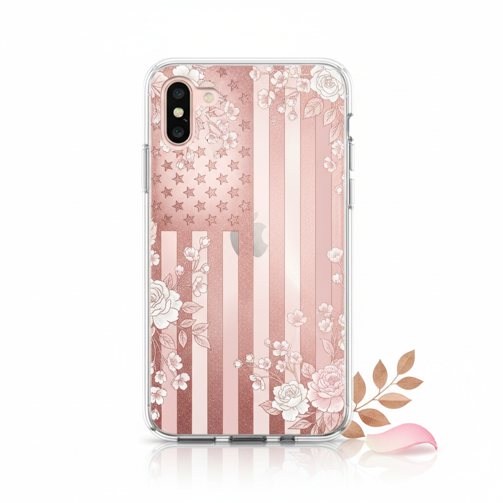 Feminine Patriotic Flag Phone Case