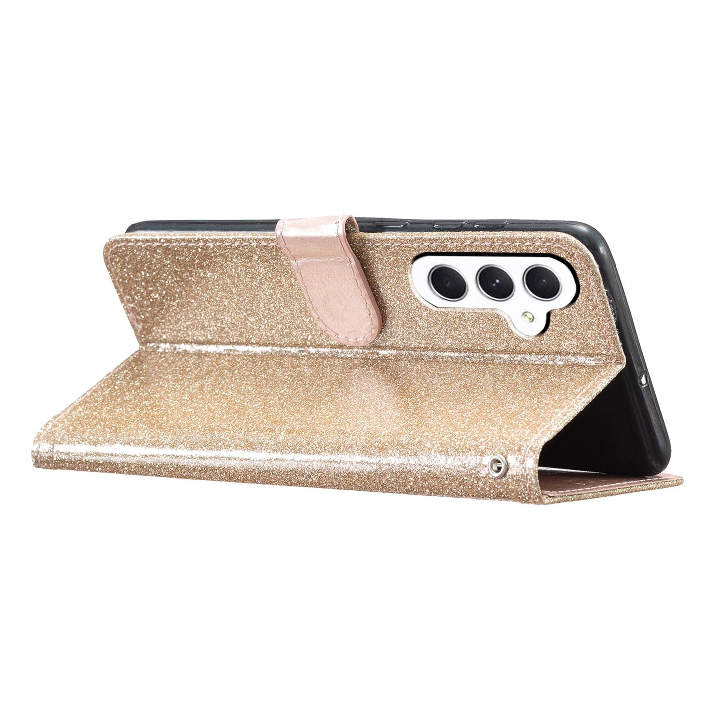 For Samsung Galaxy S24 Ultra S23 FE S22 S23 Women Glitter PU Leather Wallet Case