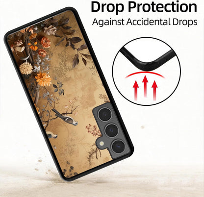 For Samsung Galaxy S24 Case - Vintage Flowers and Birds