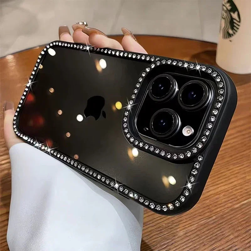 Luxury Bling Rhinestone Diamond Phone Case for Iphone 17 16 Pro Max Cases Iphone 15 14 13 12 11 Promax plus Air Shockproof Cover
