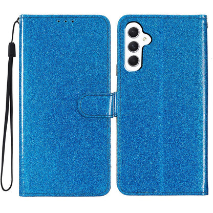 For Samsung Galaxy S24 Ultra S23 FE S22 S23 Women Glitter PU Leather Wallet Case