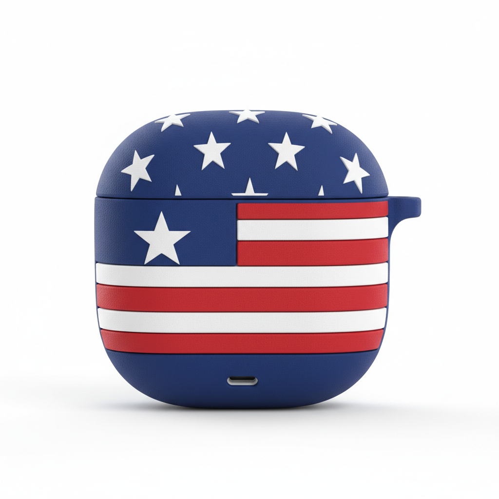 Patriotic Earbud Case
